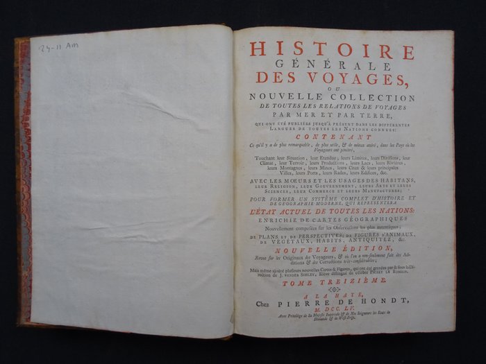 Prévost d´Exiles / Van der Schley / a.o. - Histoire Générale des Voyages, Tome 13, Sri Lanka, Indonesia (Moluccas), India, Vietnam - 1755