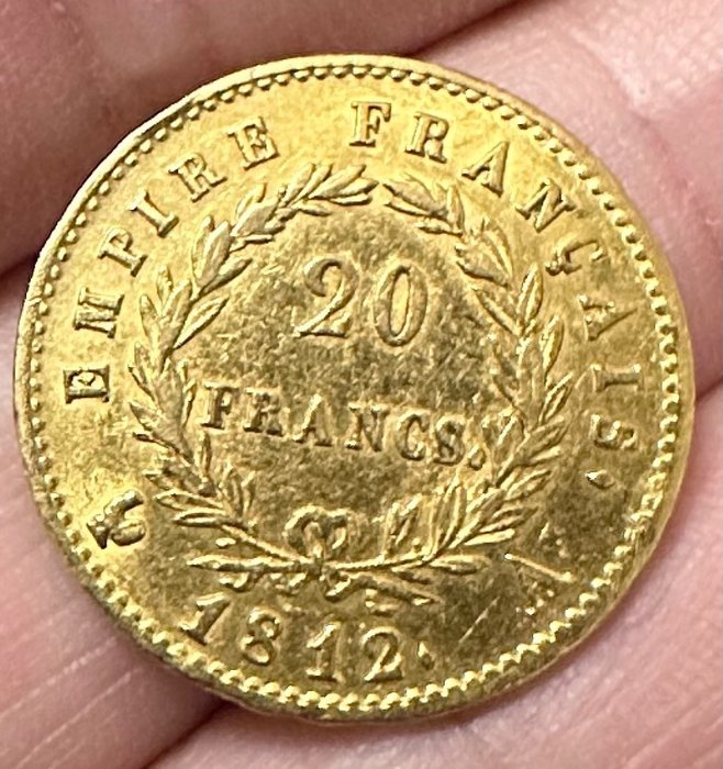 Frankrig. Napoléon I (1804-1814). 20 Francs 1812-A, Paris