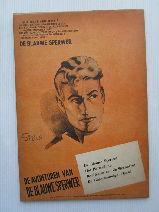 De Blauwe Sperwer 5/6 - De verboden vallei / Kaap nul - 2 Album - Første udgave - 1954