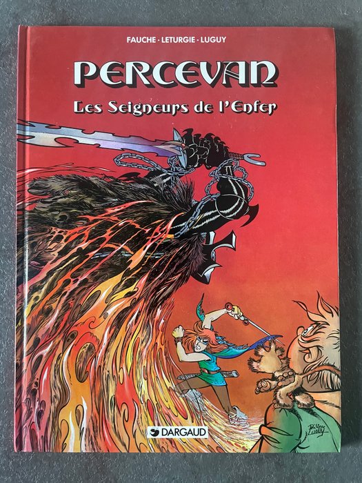 Percevan T7 - Les Seigneurs de l'Enfer + dédicace - C - 1 Album - Første udgave - 1992