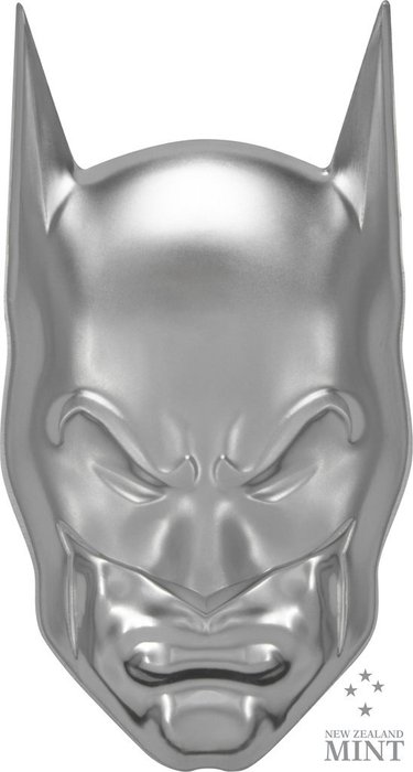 Niue. 5 Dollars 2021 DC Comics – BATMAN™ Mask Ultra High Relief Niue 2 oz Silber