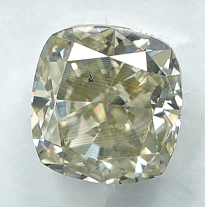 1 pcs Diamant  (Naturfarvet)  - 1.17 ct - Light Grålig Gul - SI2 - International Gemological Institute (IGI)