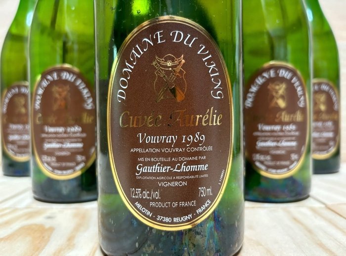 1989 Domaine du Viking "Cuvée Aurélie" Vouvray Moelleux - Loire - 6 Flasker (0,75 L)