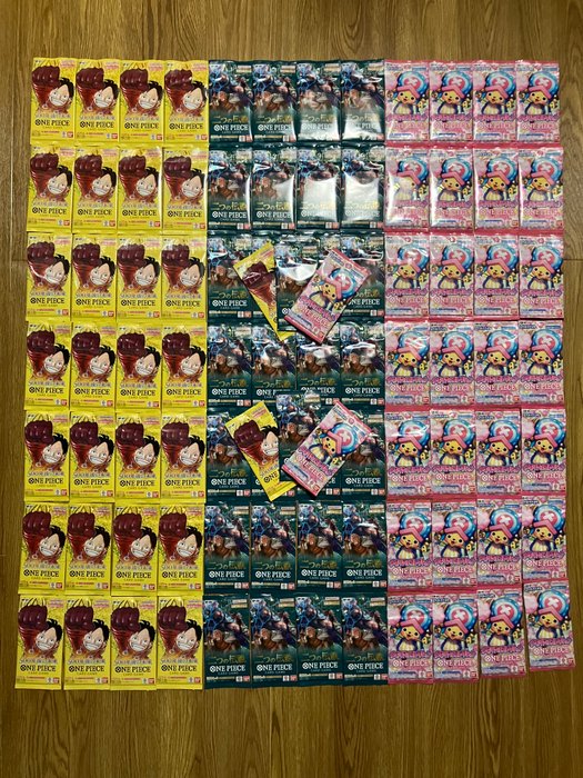 Bandai - 90 Booster pack - 3 different packs 30 sets - ONE PIECE CARD GAME Japanese