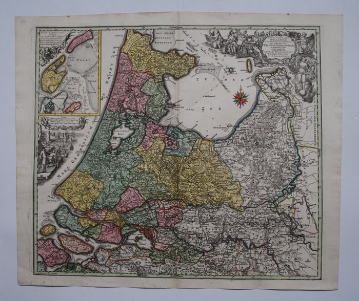 Holland - Holland, Utrecht; M. Seutter - Tabula Comitatus Hollandiae - 1721-1750