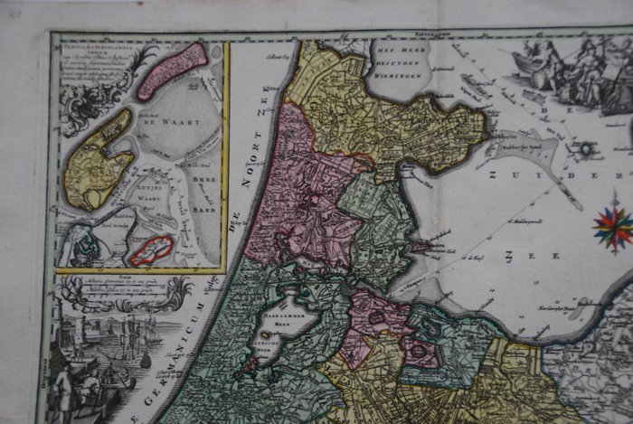 Holland - Holland, Utrecht; M. Seutter - Tabula Comitatus Hollandiae - 1721-1750