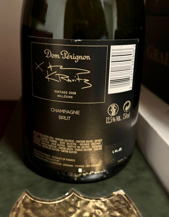 2008 Dom Pérignon, Lenny Kravitz Edition - Champagne Brut - 1 Flaske (0,75L)