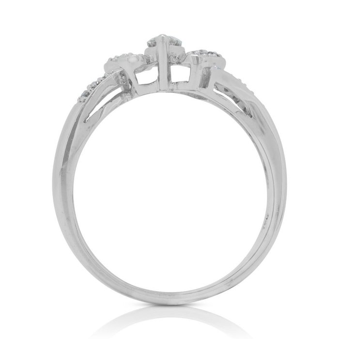 Ring - 18 kraat Hvidguld -  0.50ct. tw. Diamant (Natur)  - Diamant