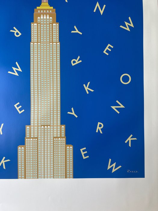 Gerard Razzia - poster pubblicitario- Empire State Building with a Banana- Gerard Razzia - 1980‹erne