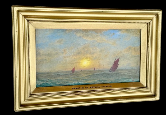 Frederick William Meyer (1846-1919) - Sunrise on the North Sea