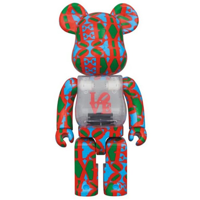 Medicom Toy Be@rbrick - 400%  100% Bearbrick Set - LOVE by Robert Indiana