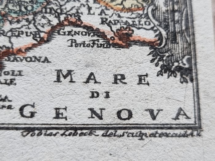 Italien - Kort; Tobias Conrad Lotter (1717-1777) - Lobeck Tobias (notizie 1730-1750) - Carta Geografica "Nord Italia" - Ducatus Sabaudiae - 1751-1760