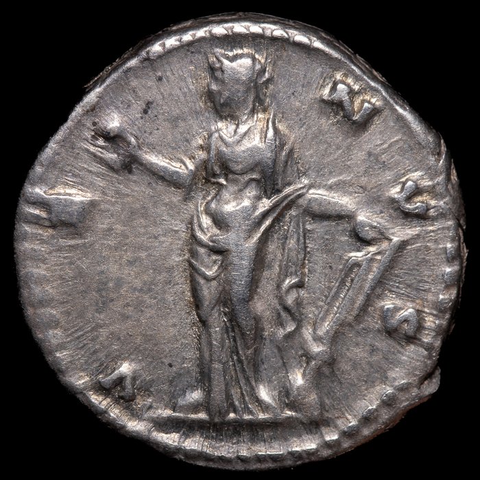 Romarriket. Faustina II (Augusta, AD 147-175). Denarius struck under Antoninus Pius, Rome, 147-150  (Ingen mindstepris)