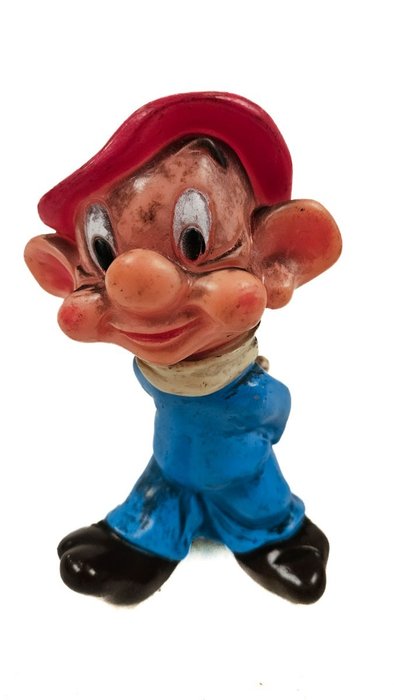 Walt Disney Productions - Legetøj Sneeuwwitje en de 7 Dwergen, Squeek toys, Ledra plastic - Italien, Hong Kong, Thailand