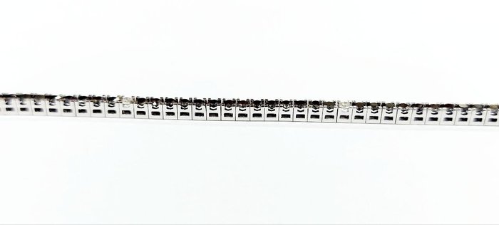 Armbånd - 18 kraat Hvidguld -  4.05ct. tw. Diamant (Farvebehandlet)  - Diamant