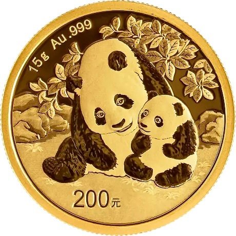 15 gram - Guld 999 - 2024 - Panda fine gold - Bar slog til