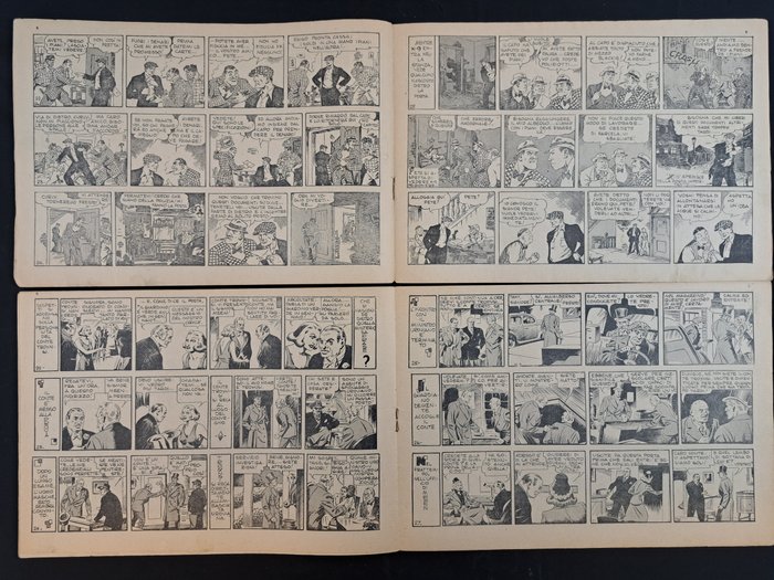 Agente X-9, Radio Pattuglia, Ispettore Wade - 8 Comic - Første udgave - 1945