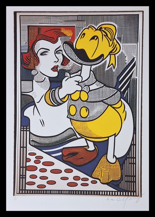 Emma Wildfang - Donald Duck - Diptychon "Comic Icons as Still Life" series Roy Lichtenstein