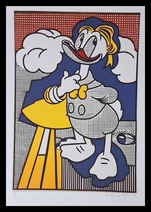 Emma Wildfang - Donald Duck - Diptychon "Comic Icons as Still Life" series Roy Lichtenstein