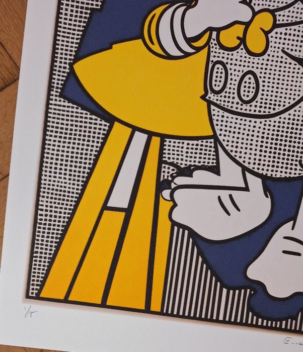 Emma Wildfang - Donald Duck - Diptychon "Comic Icons as Still Life" series Roy Lichtenstein