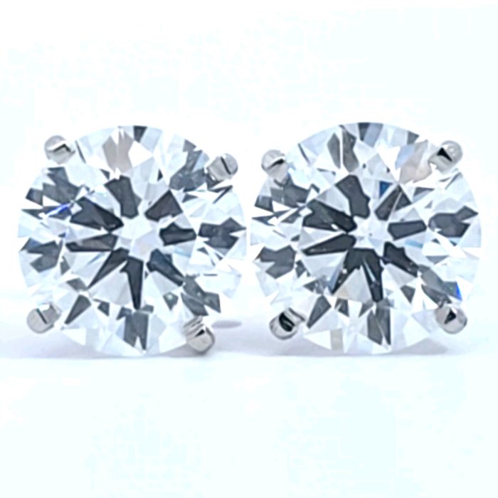 Øreringe Platin -  605ct tw Diamant (Laboratoriedyrket) - E VS1