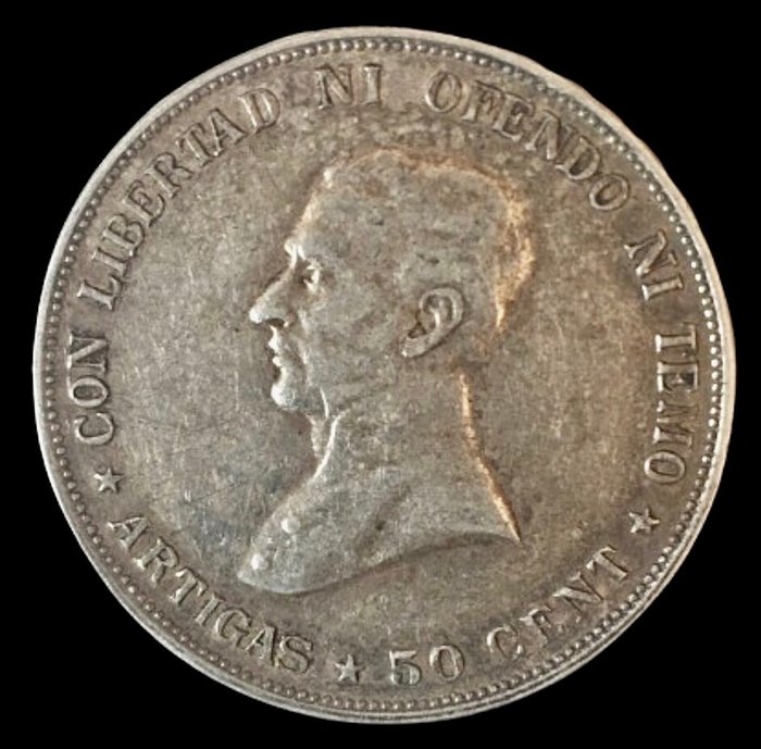 Uruguay. 50 centavos - 1917 - Articos - (R623)  (Ingen mindstepris)