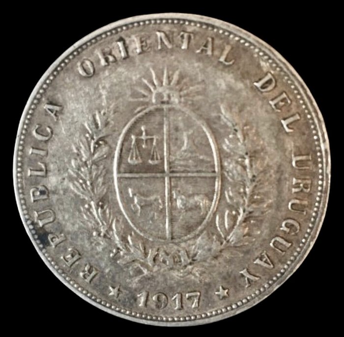 Uruguay. 50 centavos - 1917 - Articos - (R623)  (Ingen mindstepris)