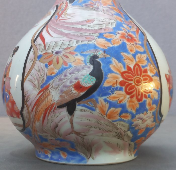 Vase - Porcelæn - 友口   Tomoguchi - Japan - Meiji-perioden (1868-1912)  (Ingen mindstepris)