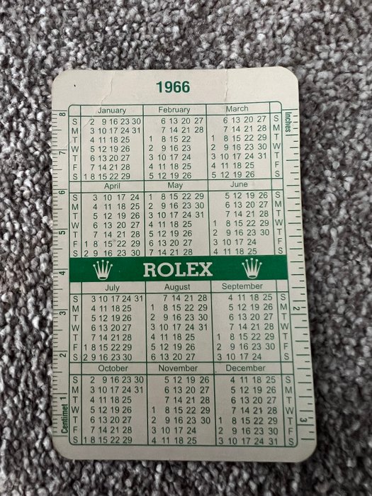 Rolex - 6 Items - calendars