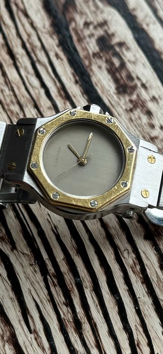 Cartier - Santos Octagon Two Tone - Ghost Dial - 0907 - Kvinder - 1990-1999