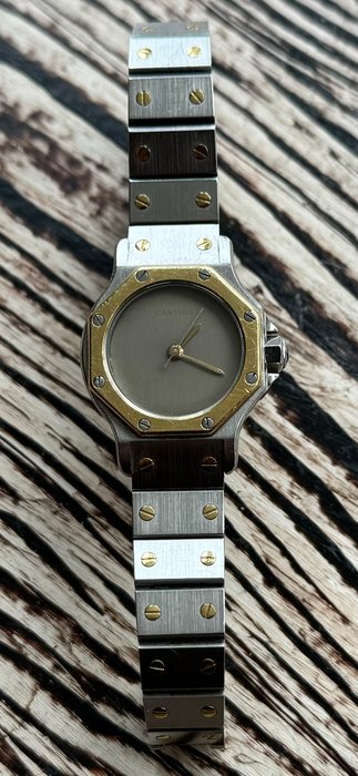 Cartier - Santos Octagon Two Tone - Ghost Dial - 0907 - Kvinder - 1990-1999