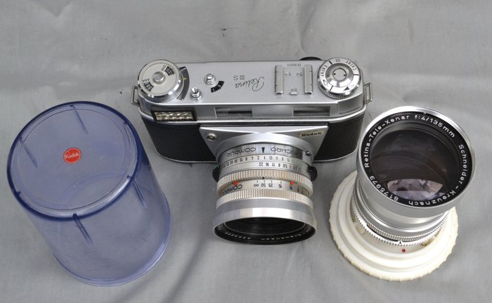 Kodak Retina 111 S met extra objectief Analogt kamera