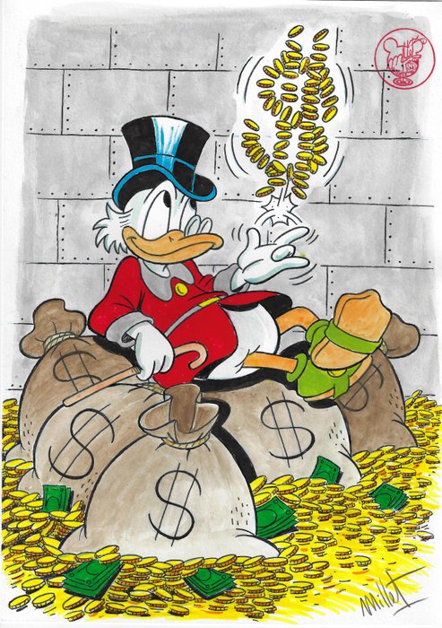 Millet - 1 Original colour drawing - Uncle Scrooge - 2024