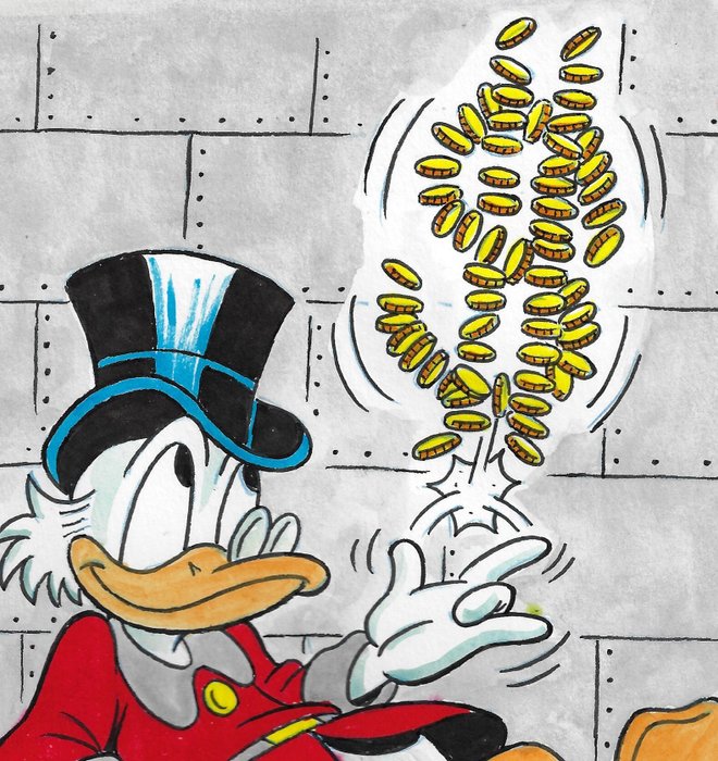 Millet - 1 Original colour drawing - Uncle Scrooge - 2024