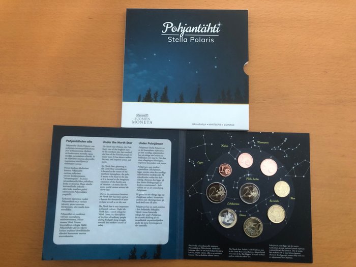 Finland. Year Set (BU) 2020 "Stella Polaris - The Pole Star" (incl. 2 euro "Väinö Linna")  (Ingen mindstepris)