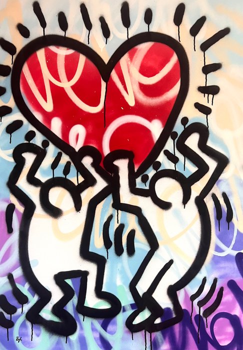 Gunnar Zyl (1988) - Heart / Keith Haring  Zyl