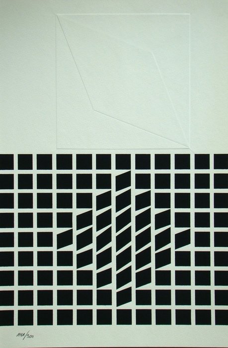 Victor Vasarely (1906-1997) - Likka 2 - relief