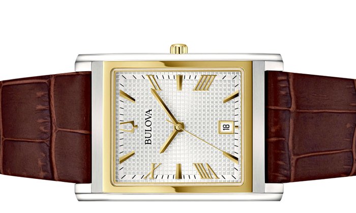 Bulova - Collezione Classic Rectangle - Gold Edition - NUOVO - Ingen mindstepris - Mænd - 2024