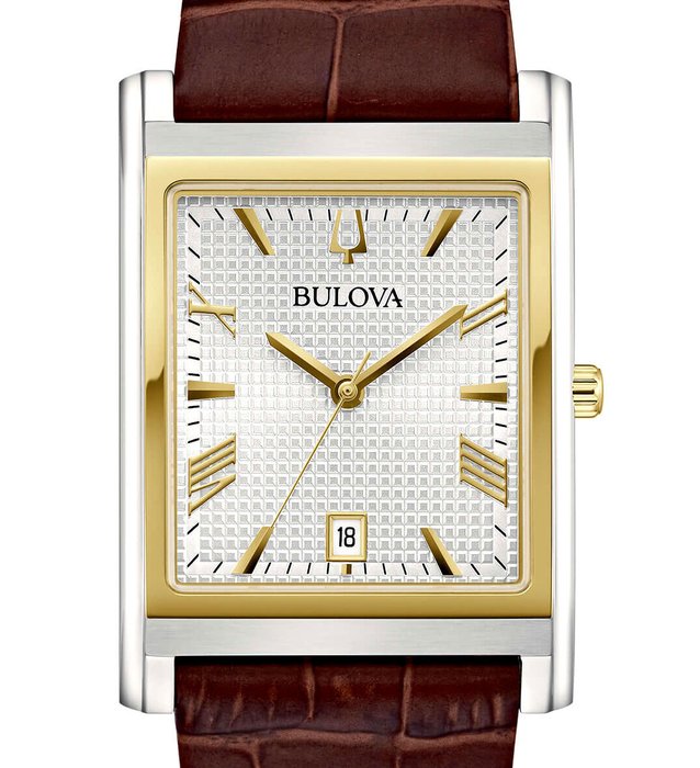 Bulova - Collezione Classic Rectangle - Gold Edition - NUOVO - Ingen mindstepris - Mænd - 2024