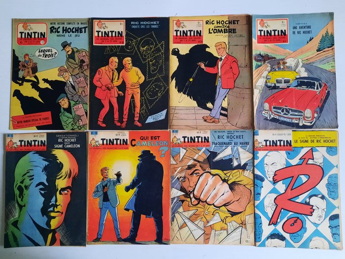 Tintin (magazine) - 106 Tal med Tibet-omslag - Første belgiske udgave - 1954/1986