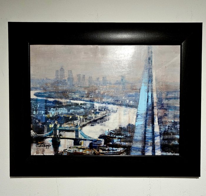 Cristina Bergoglio - Capturing the light of London - NO Reserve - WITH FRAME