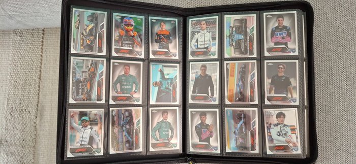 2023 Topps Chrome F1 - 207 cards - 1 Complete Set - Næsten så god som ny (NM)