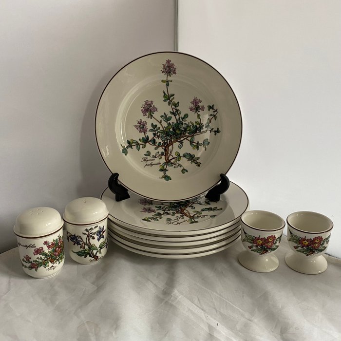 Villeroy  Boch - Tallerken (10) - Botanica - Porcelæn, æggekopper salt  peber sæt