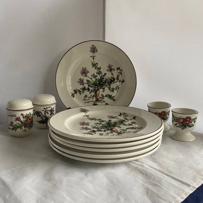 Villeroy  Boch - Tallerken (10) - Botanica - Porcelæn, æggekopper salt  peber sæt