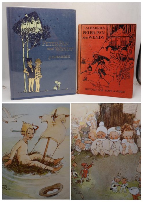 J M Barrie - Peter Pan and Wendy : 2 volumes - 1927-1984