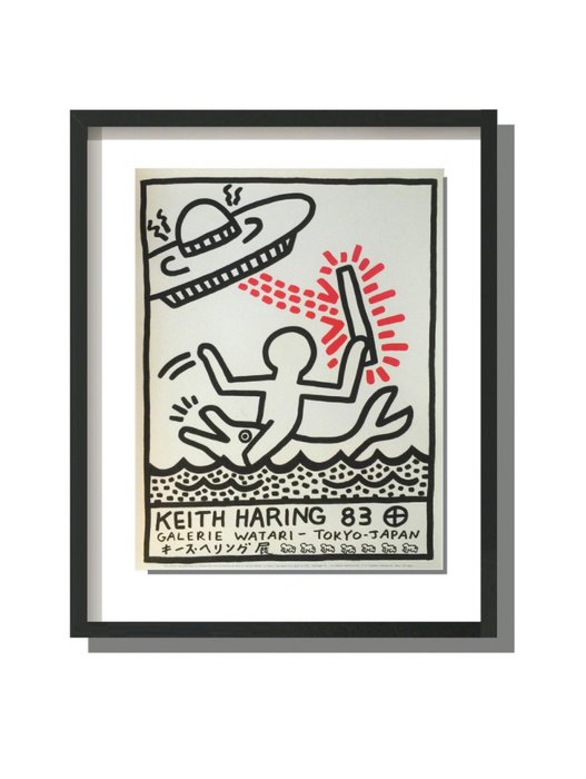 Keith Haring - Galerie Watari 1983 exhibition poster - 1980‹erne