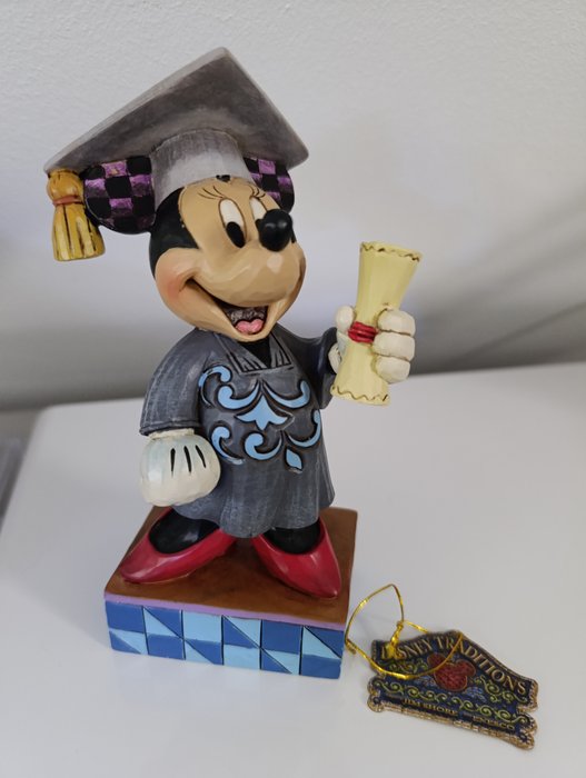 Enesco/Disney - Jim Shore - Figur - Jim Shore Figur Disney Minnie Mouse - 4038488 Congrats Grad ! in OVP Disney Traditions - Harpiks