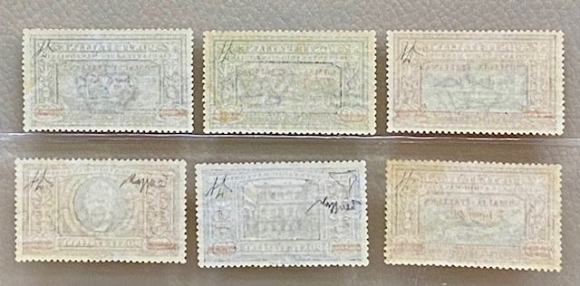 Italienske Somalia 1924 - Manzoni komplet sæt 6v overprint Somalia MNH** - Sassone S 14