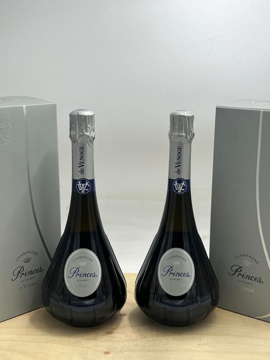 De Venoge Cuvée Princes - Champagne Extra Brut - 2 Flasker (075 L)