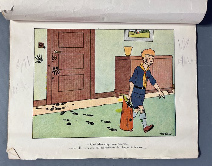 Tintin - Calendrier scouts 1947 - Hergé / Franquin / divers auteurs - 1 kalender - 1947